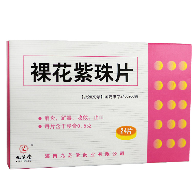 九芝堂 裸花紫珠片