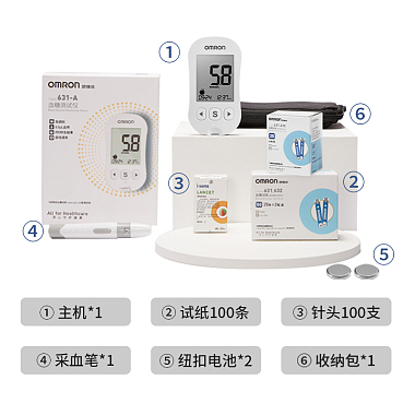 血糖仪 （仪器+100条血糖试纸+100支采血针针头）