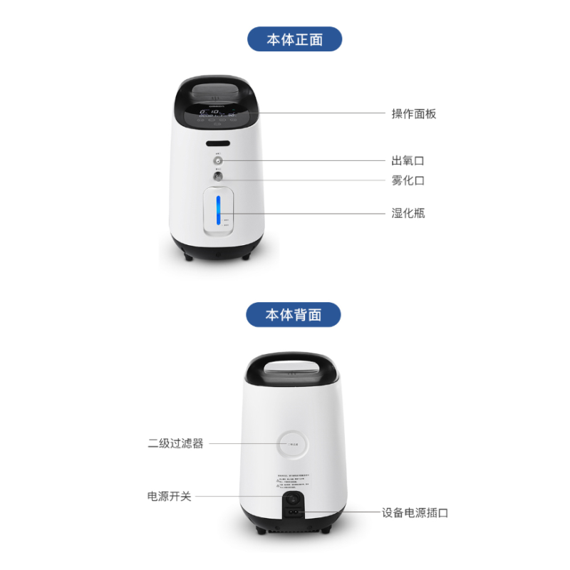 欧姆龙 1升制氧机带雾化