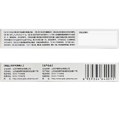 盐酸左氧氟沙星片