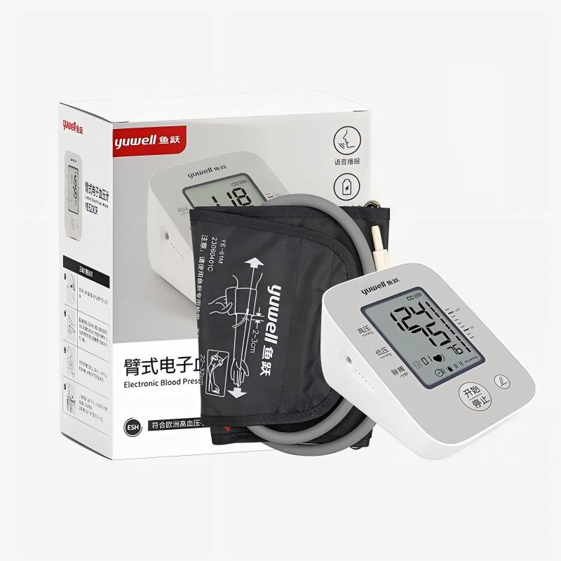 组合商品 鱼跃臂式电子血压计 YE620CR+天麻 薄片/150g/袋