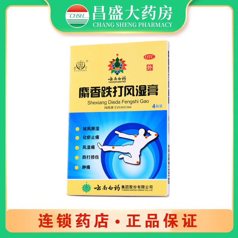 云南白药 云南白药麝香跌打风湿膏
