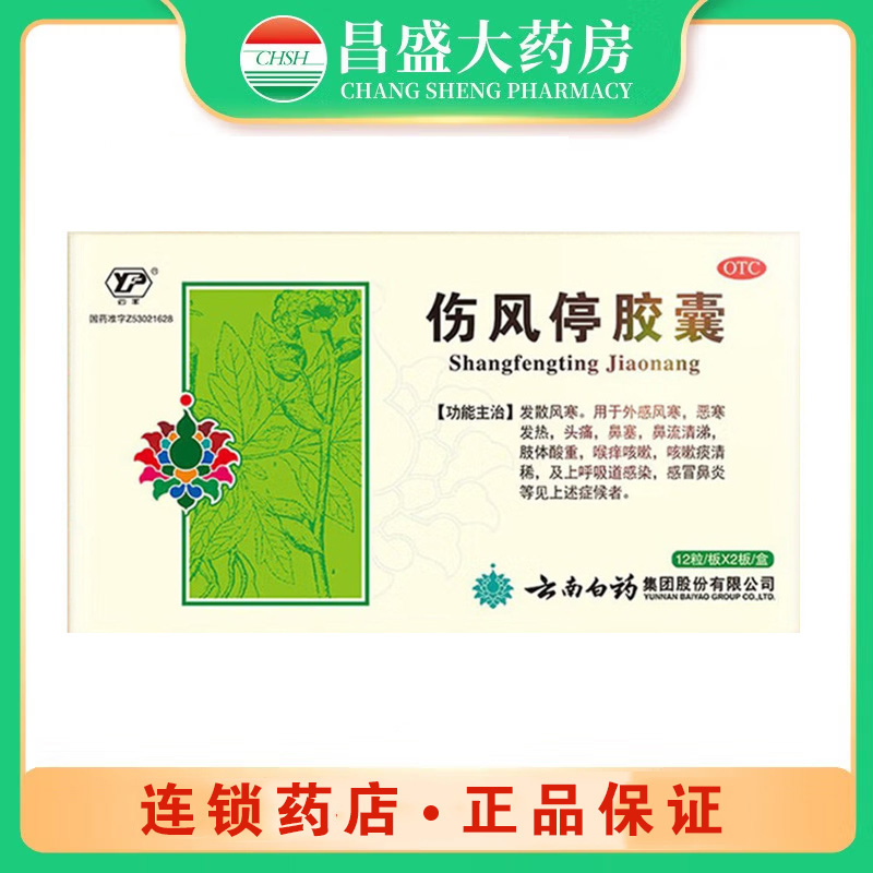云南白药 伤风停胶囊