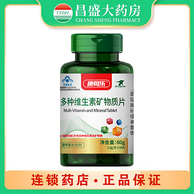 康每乐 多种维生素矿物质片 1.2g/片*60片 威海百合生物技术股份有限公司