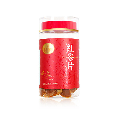 康洲花旗 红参片 薄片/大片/100g/瓶 广东康洲药业有限公司