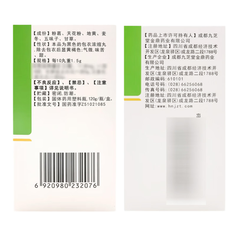 九芝堂 玉泉丸（浓缩丸）