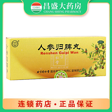 同仁堂 人参归脾丸 9克×10丸 北京同仁堂科技发展股份有限公司制药厂