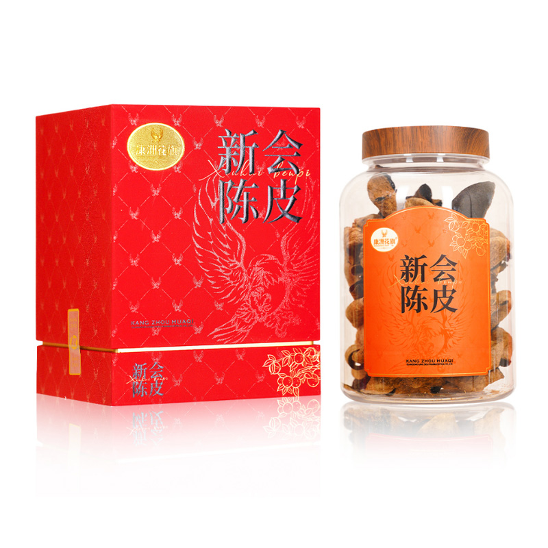 康洲 西洋参 薄片(大斜片)/150g/盒+新会陈皮 15年 180g/瓶