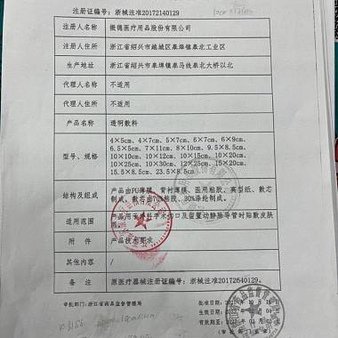 透明敷料
